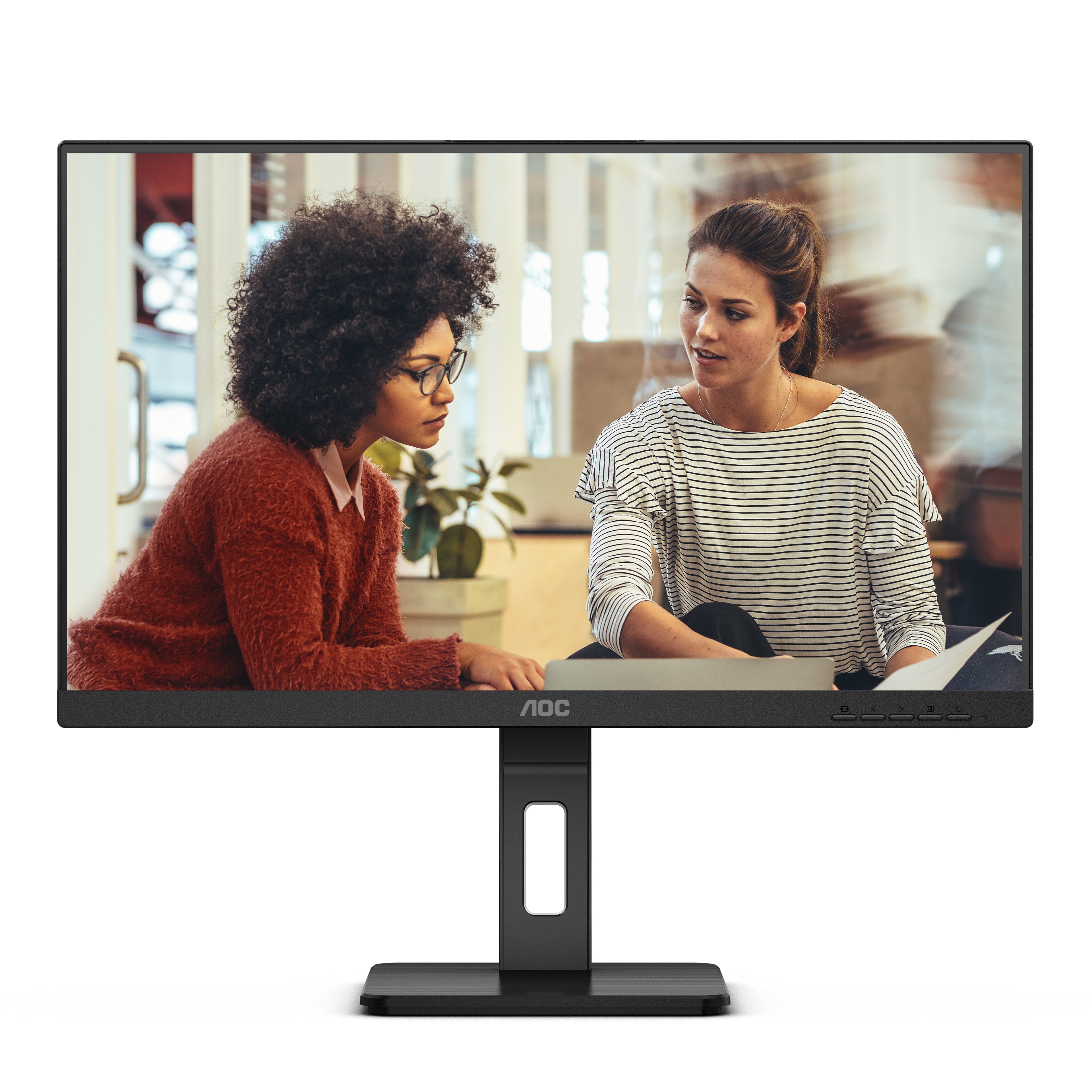 AOC 23.8in IPS FHD Monitor — 75Hz, HDMI/DP/VGA, Speakers - Image 3