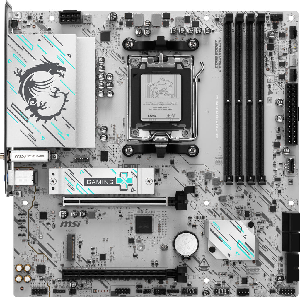 MSI B840M GAMING PLUS WIFI6E Motherboard — Wi-Fi 6E Ready - Image 1