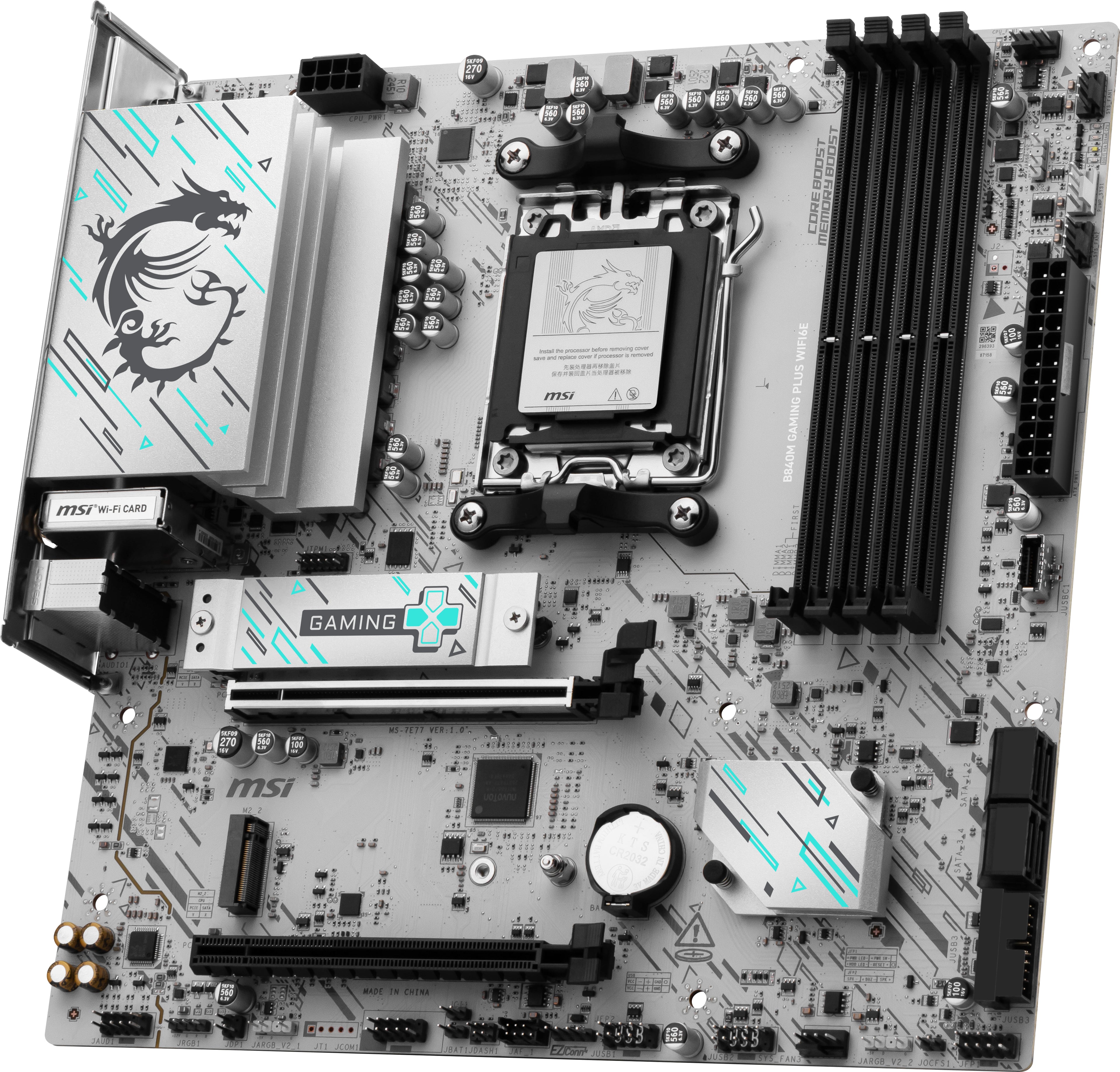 MSI B840M GAMING PLUS WIFI6E Motherboard — Wi-Fi 6E Ready - Image 3