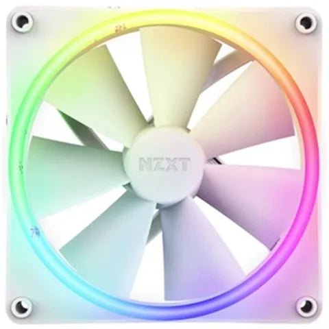 NZXT F140RGB Duo 140mm Dual-Sided RGB Fan White (Single Pack) - Image 1