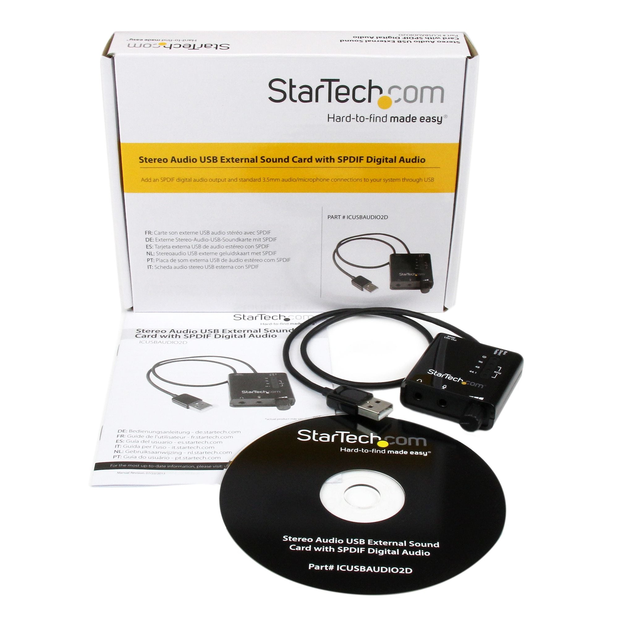 StarTech USB Stereo Audio Adapter with SPDIF Digital Out