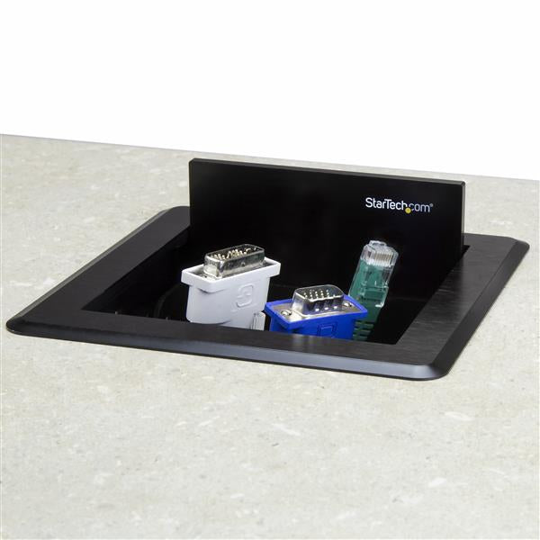 StarTech.com Surface Mount Cable Access Box for Conference Tables