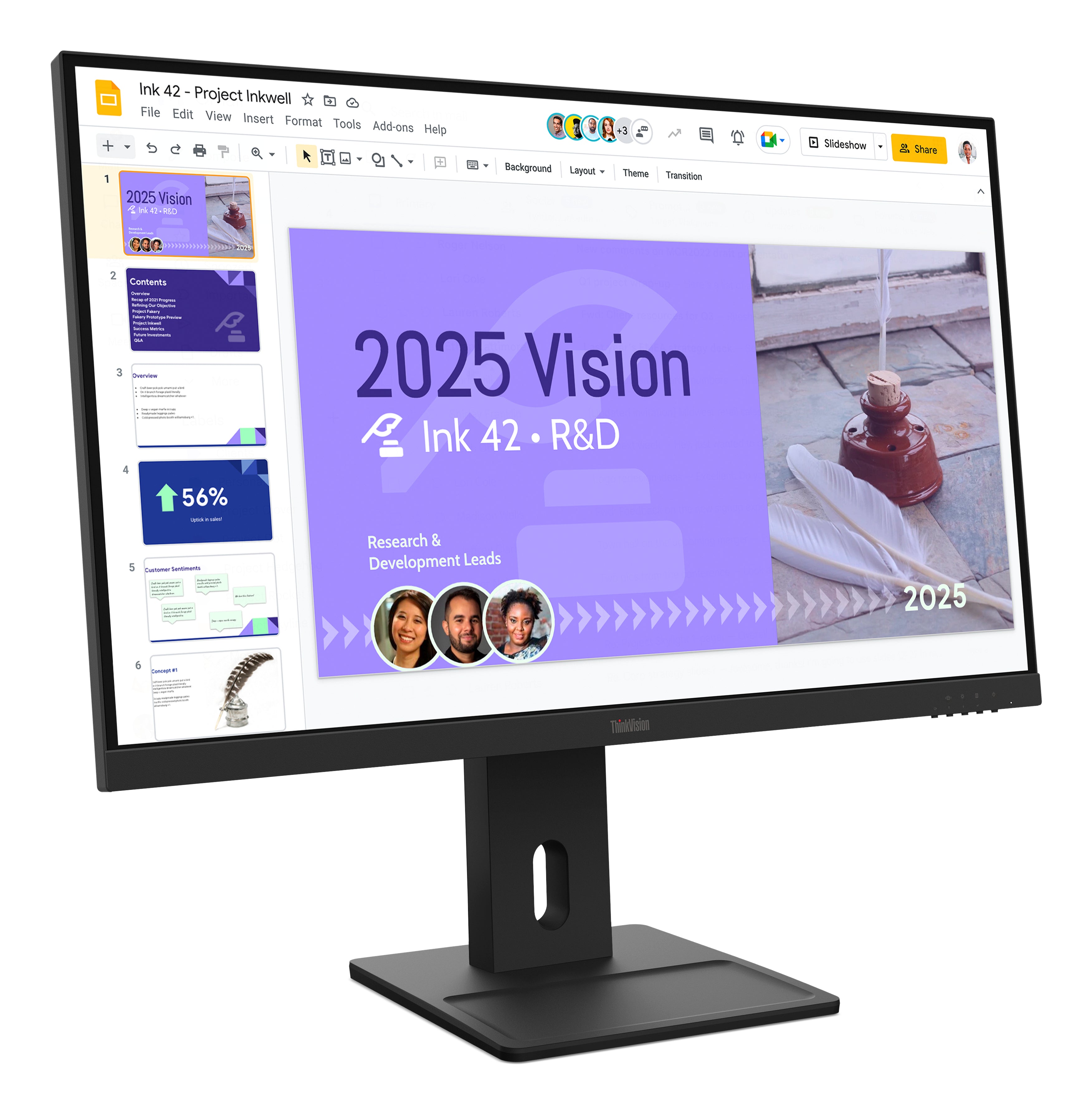 Lenovo ThinkVision E27Q-40 27in QHD IPS Monitor — HDMI 2.1, DP 1.2 - Image 2