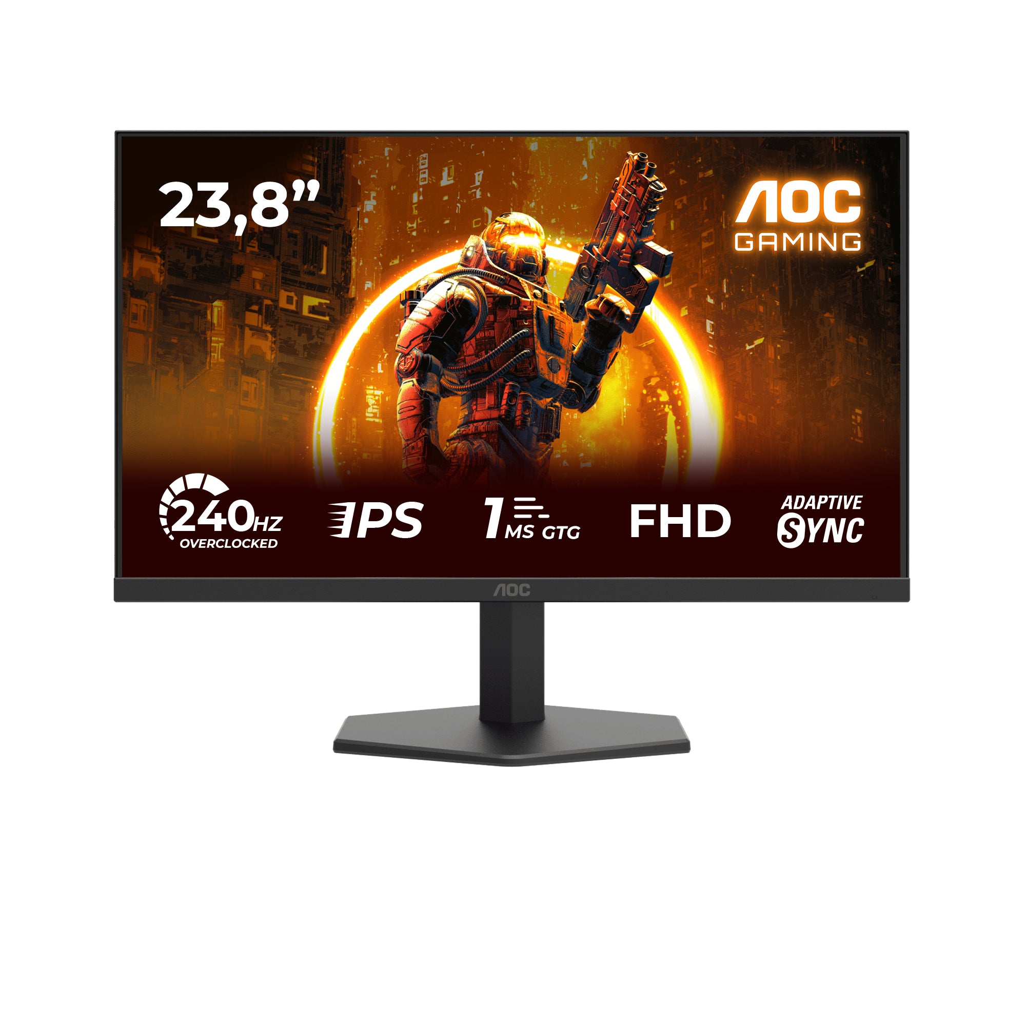 AOC 24" 24G11ZE FHD 240Hz Gaming Monitor - 1ms IPS HDR10 - Image 1