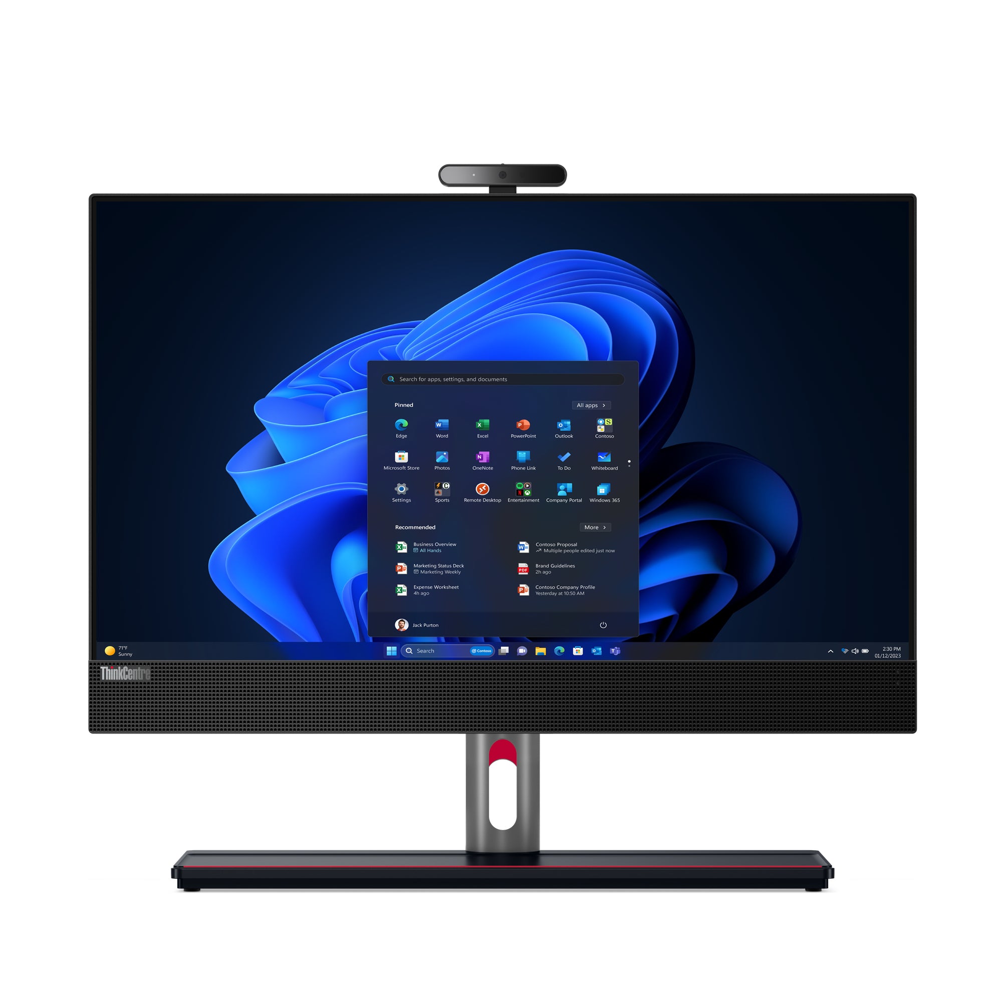 Lenovo ThinkCentre M90a Gen 5 23.8 FHD All-in-One i5-14500, 16GB, 512GB - Image 1