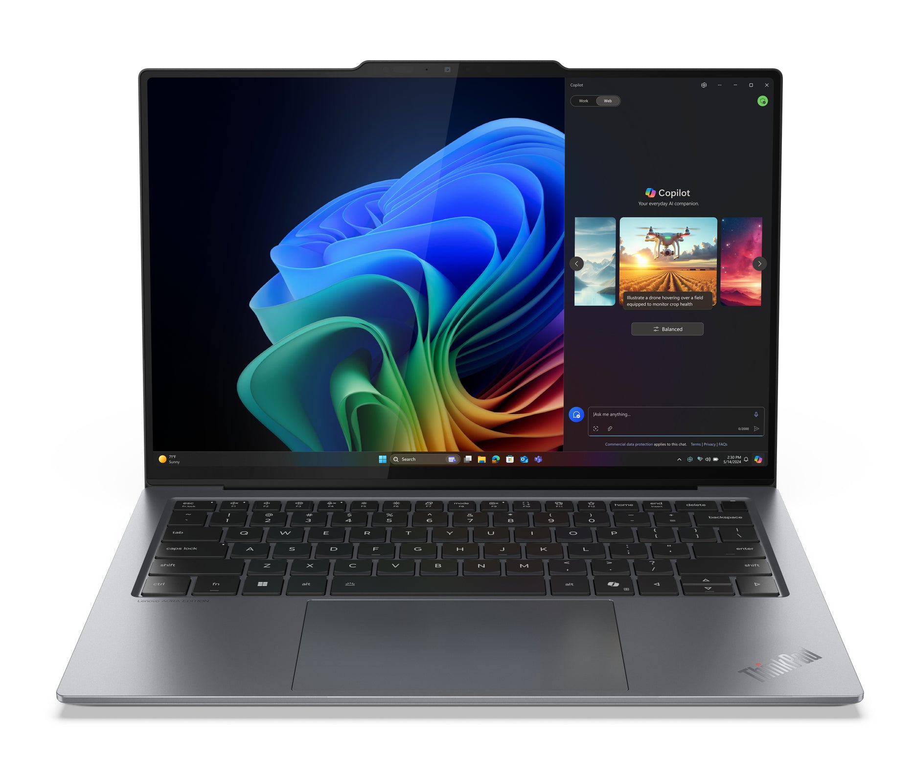 Lenovo ThinkPad X9 14 OLED Thunder Grey — Core Ultra 7, 32GB/512GB