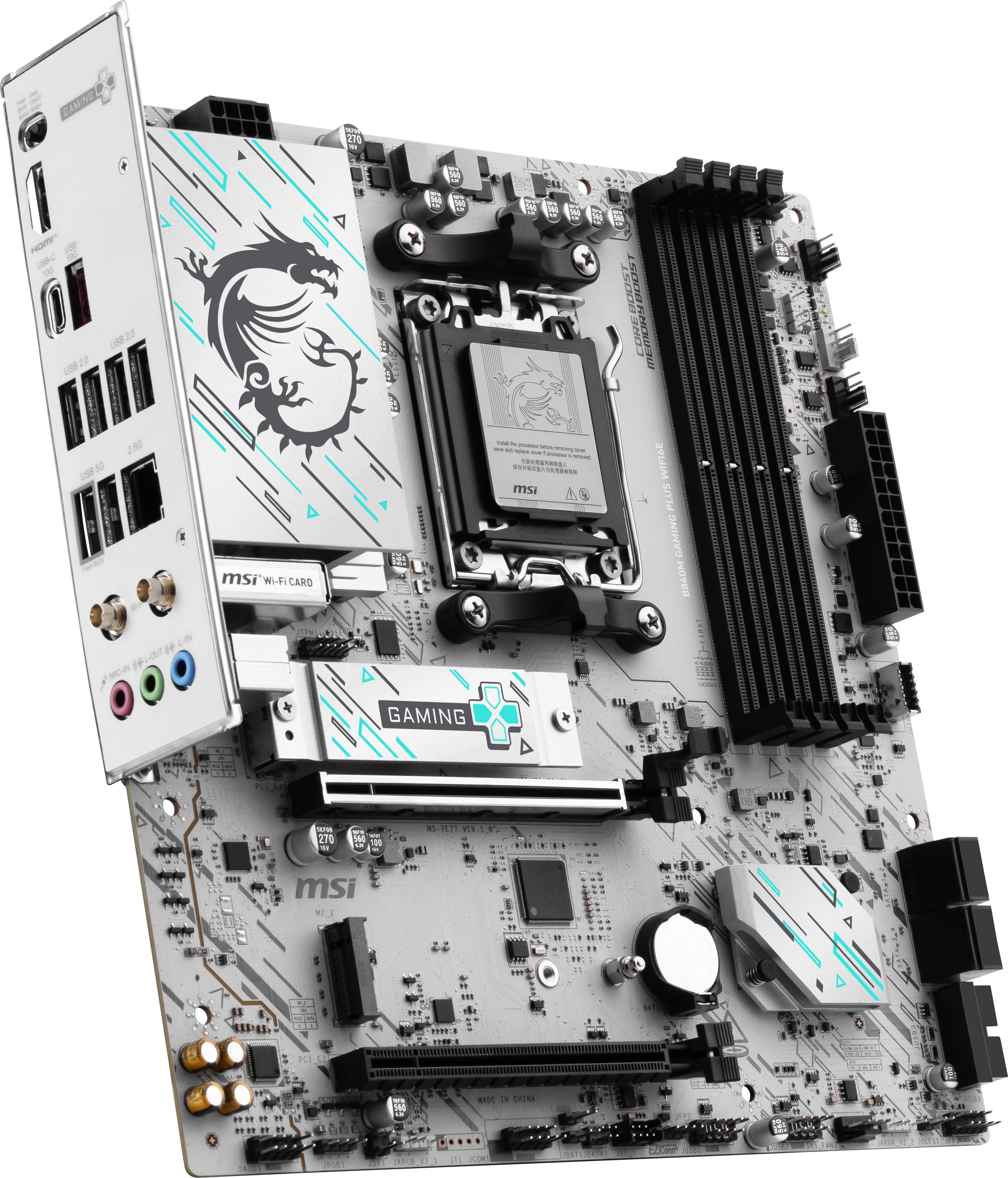 MSI B840M GAMING PLUS WIFI6E Motherboard — Wi-Fi 6E Ready - Image 4