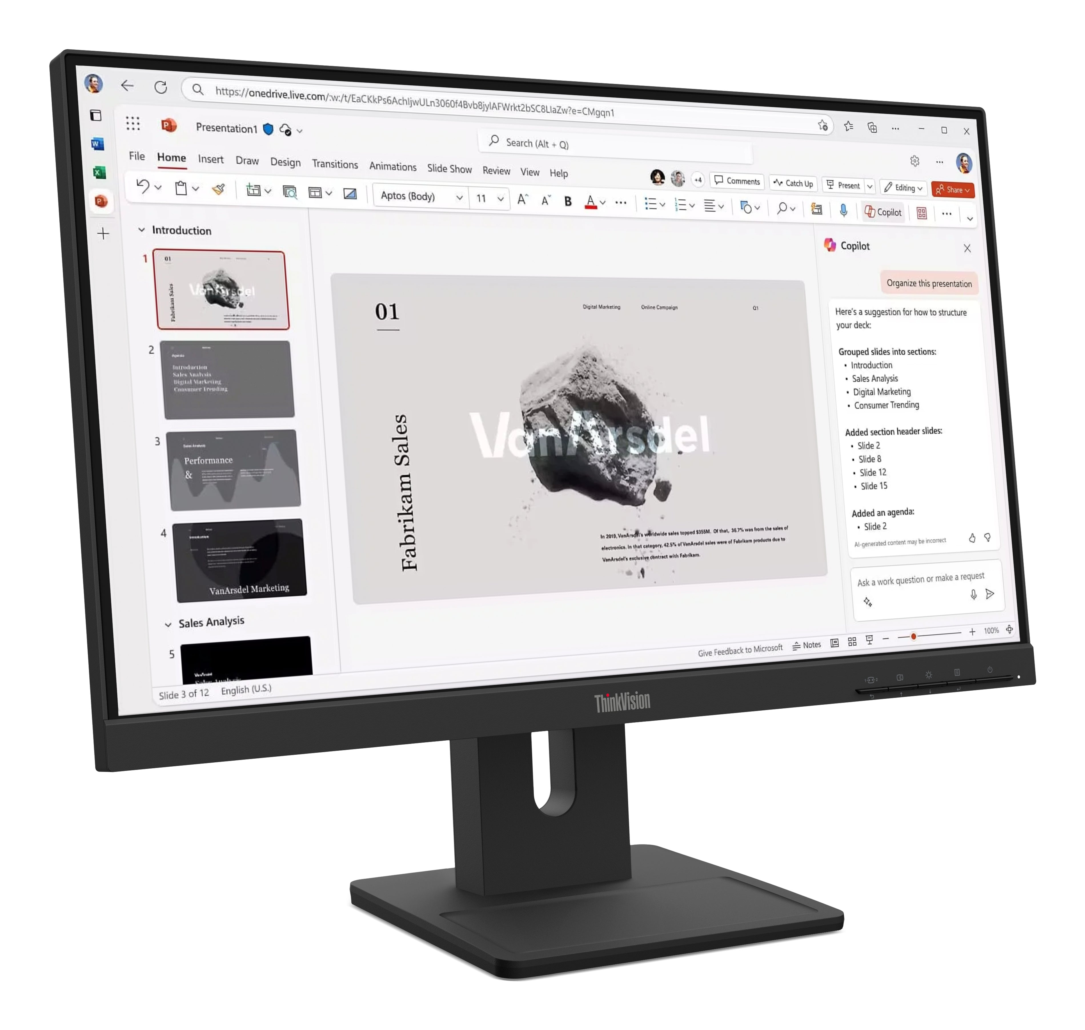 Lenovo ThinkVision E22-40 21.5-inch FHD IPS Business Monitor - Image 2