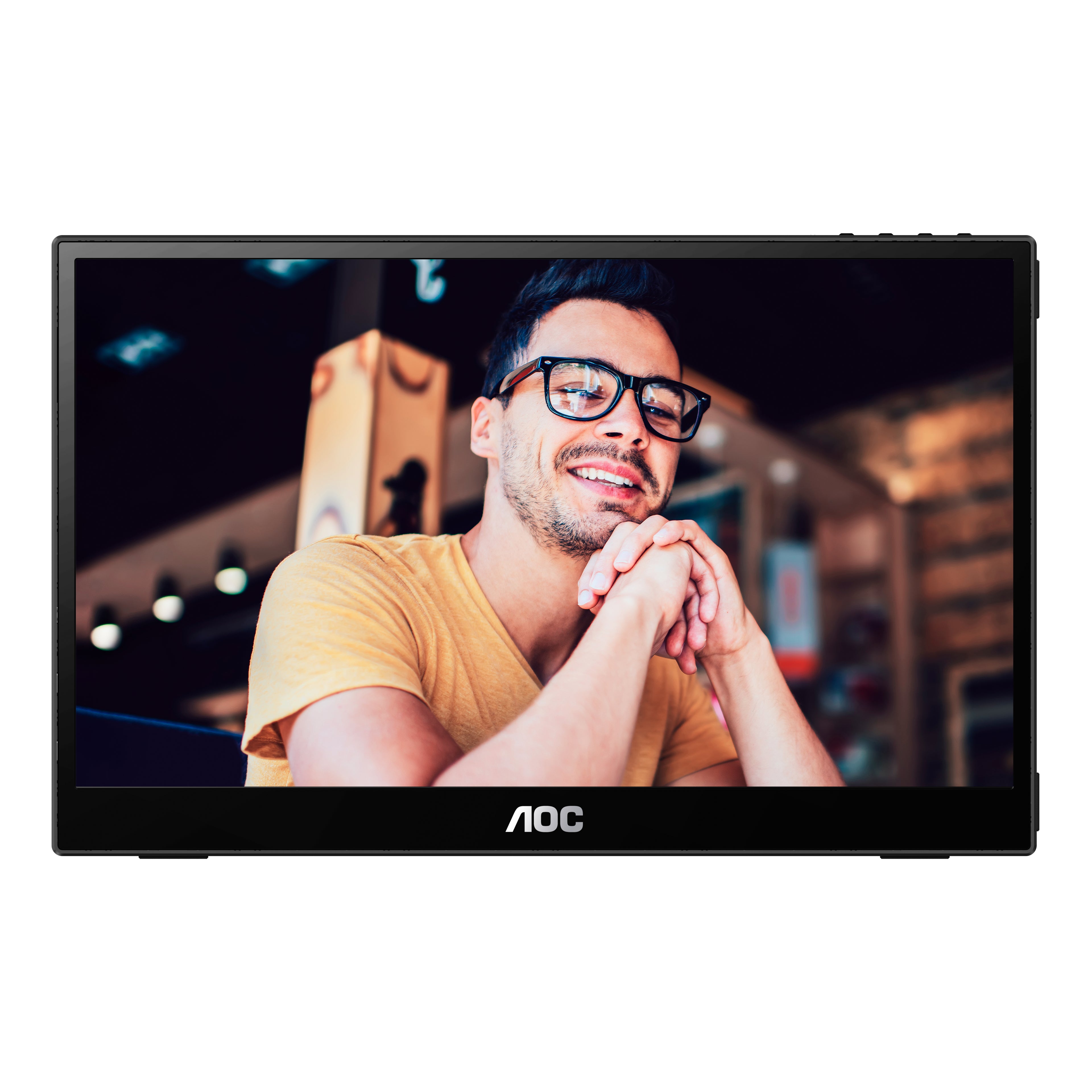 AOC 16T20 15.6" Portable FHD IPS Monitor — USB C/HDMI - Image 2