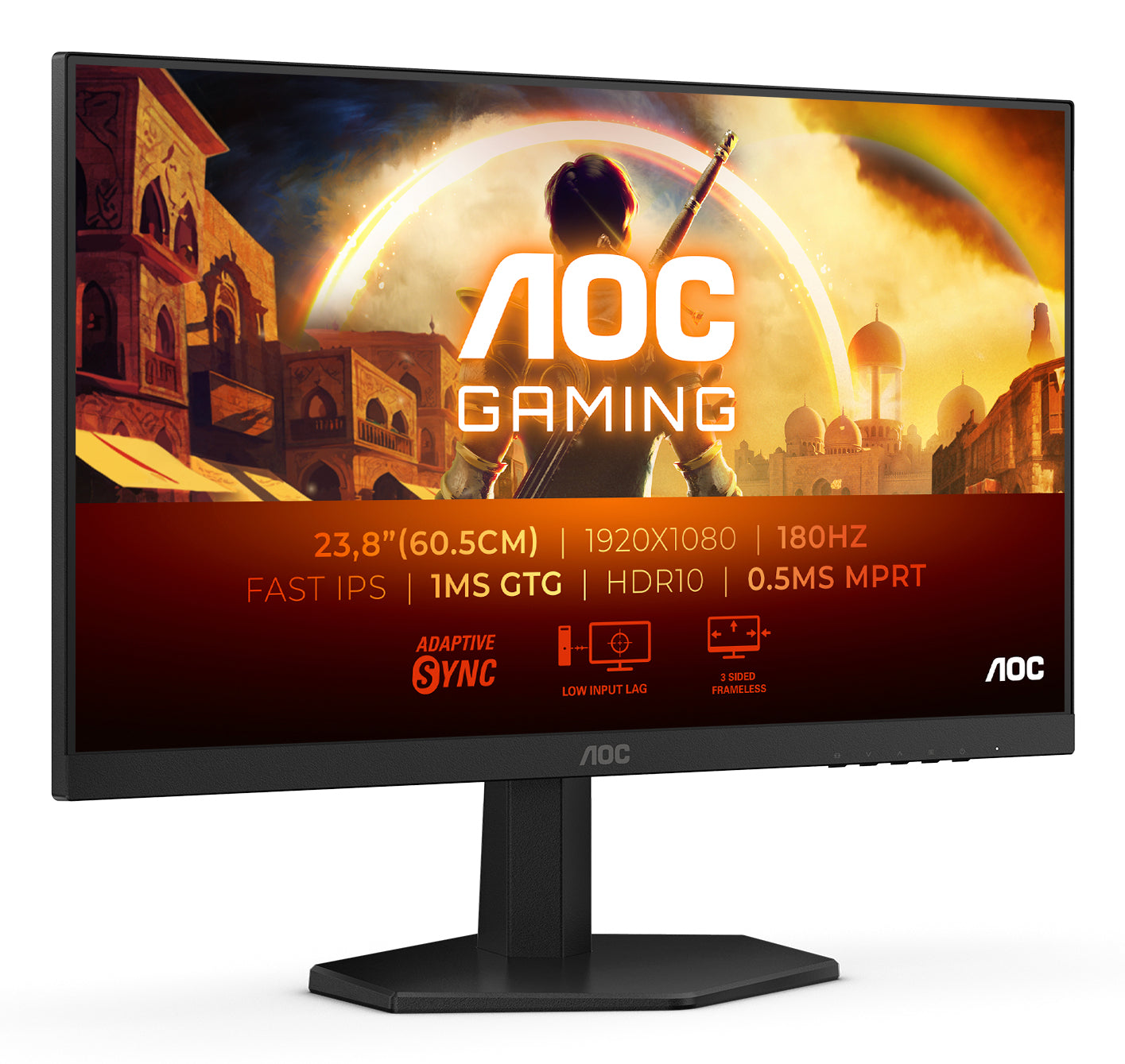 AOC 24G42E 23.8" FHD 180Hz 1ms IPS Gaming Monitor - Image 2