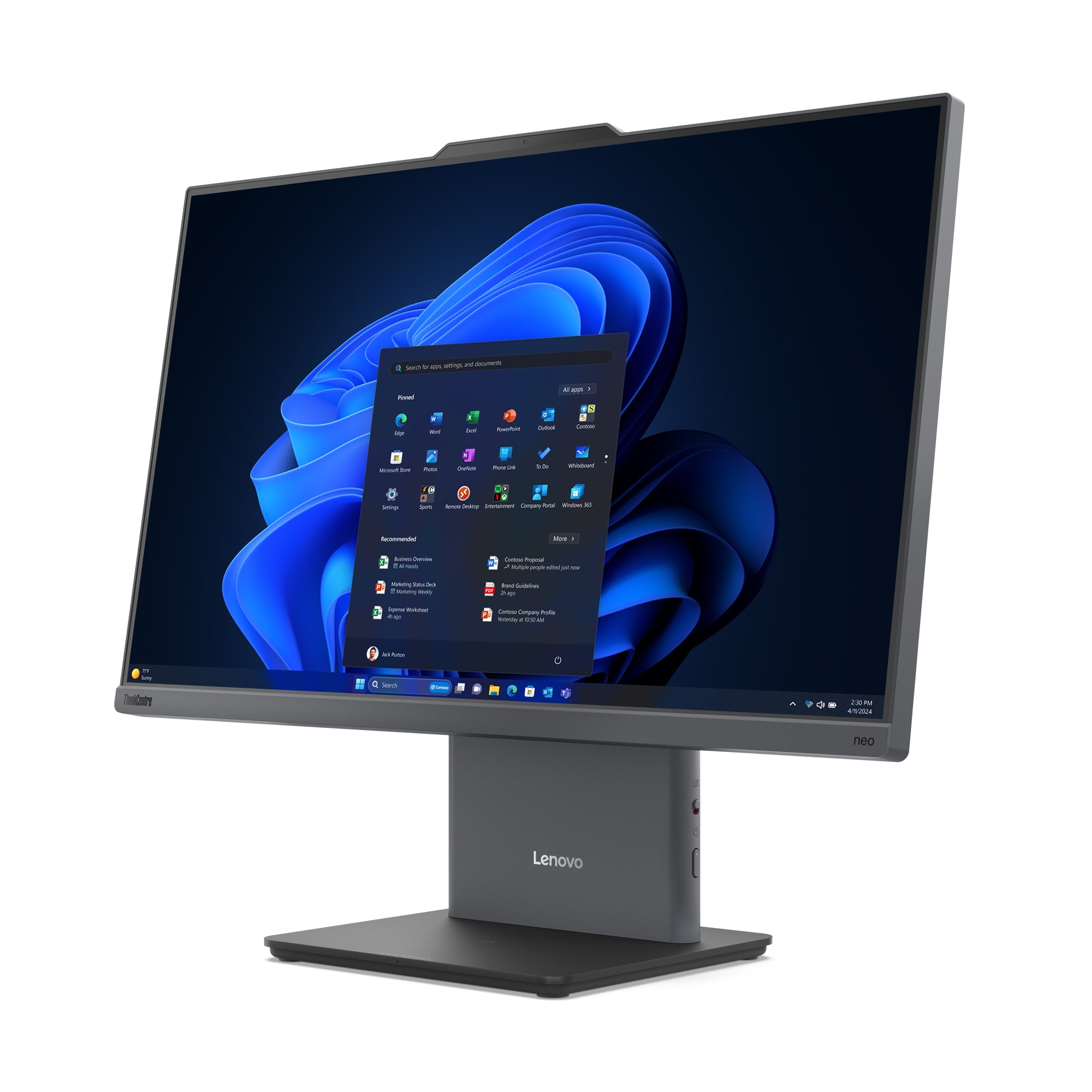Lenovo ThinkCentre Neo 50a 24in FHD Touch AIO i5-13420H - Image 2