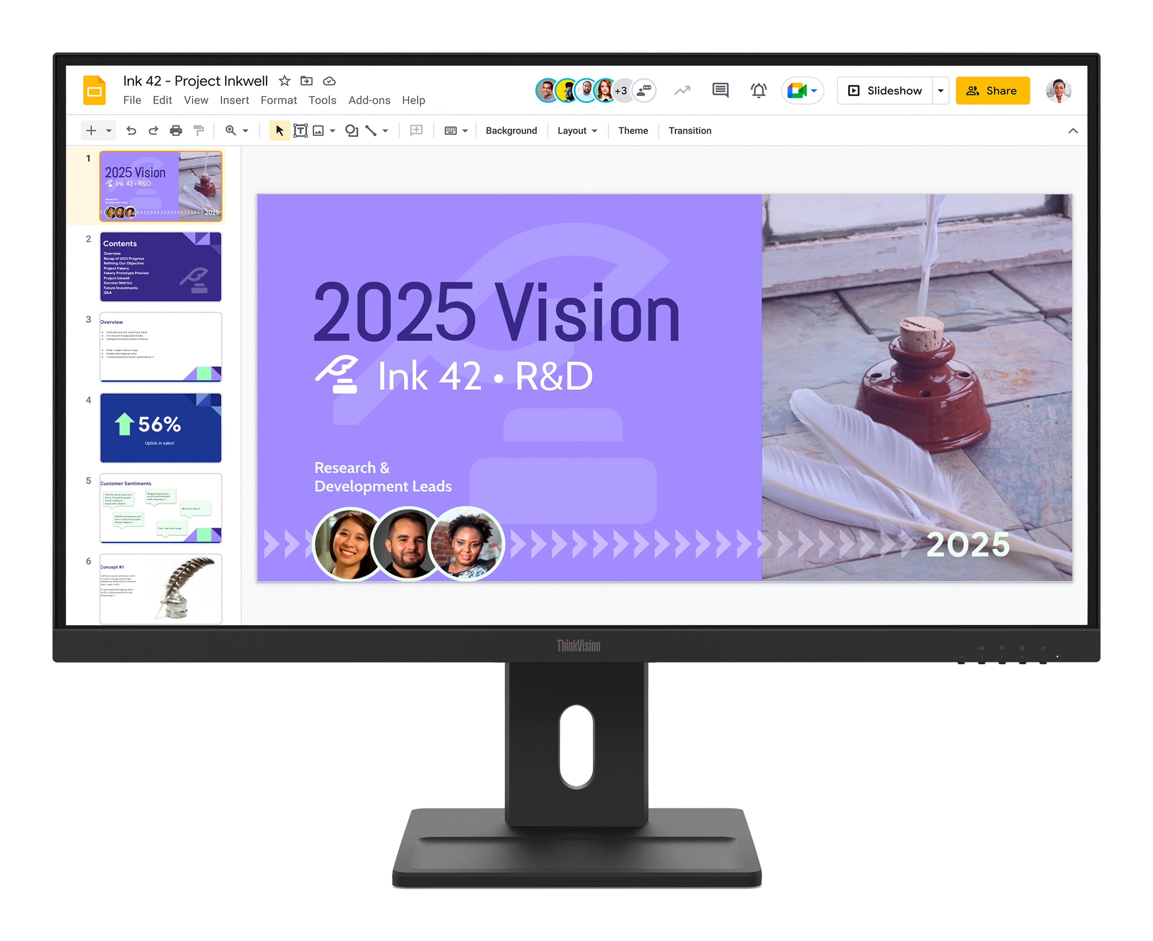 Lenovo ThinkVision E27Q-40 27in QHD IPS Monitor — HDMI 2.1, DP 1.2 - Image 1