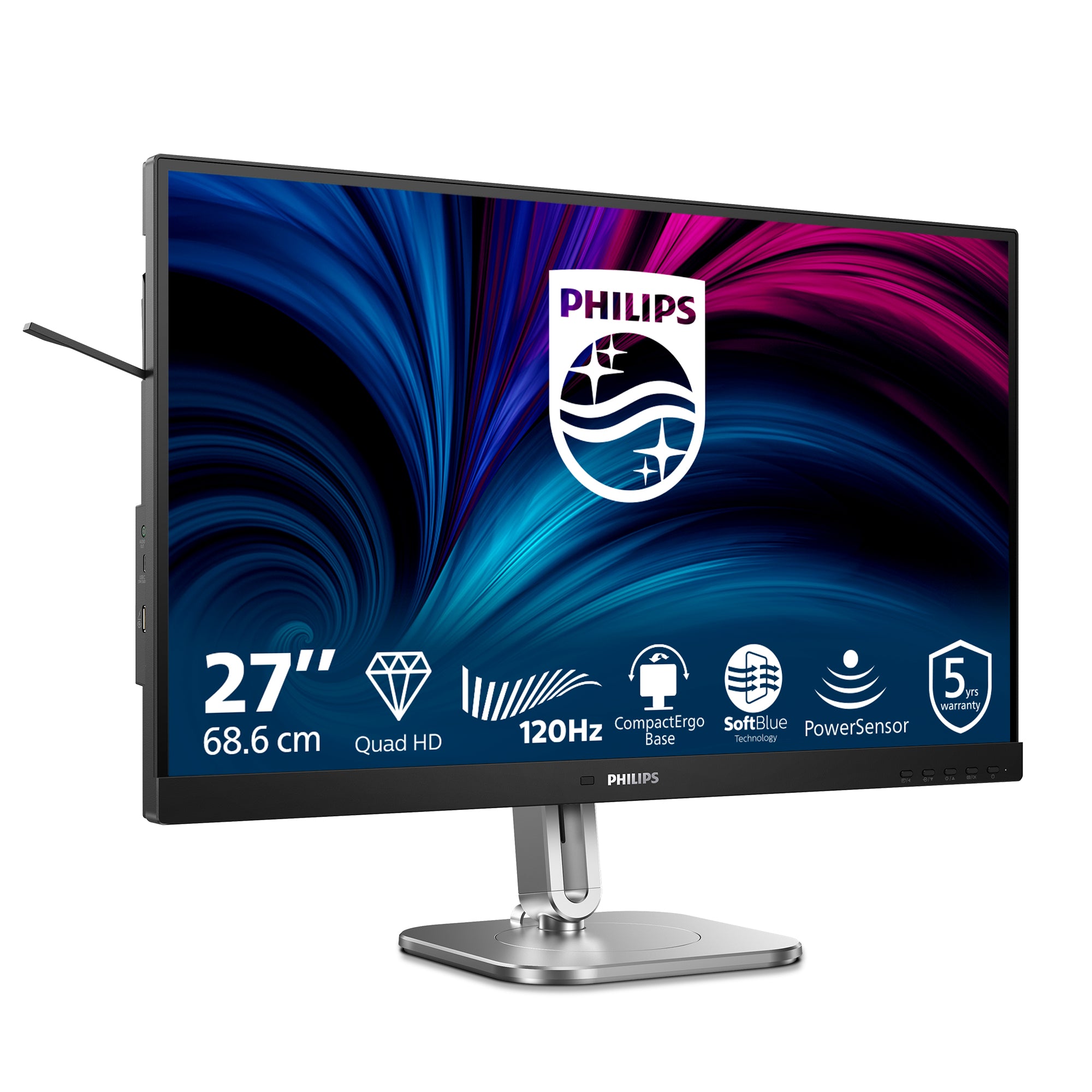 Philips 27B2N4500 27" QHD 120Hz IPS Business Monitor - Image 2