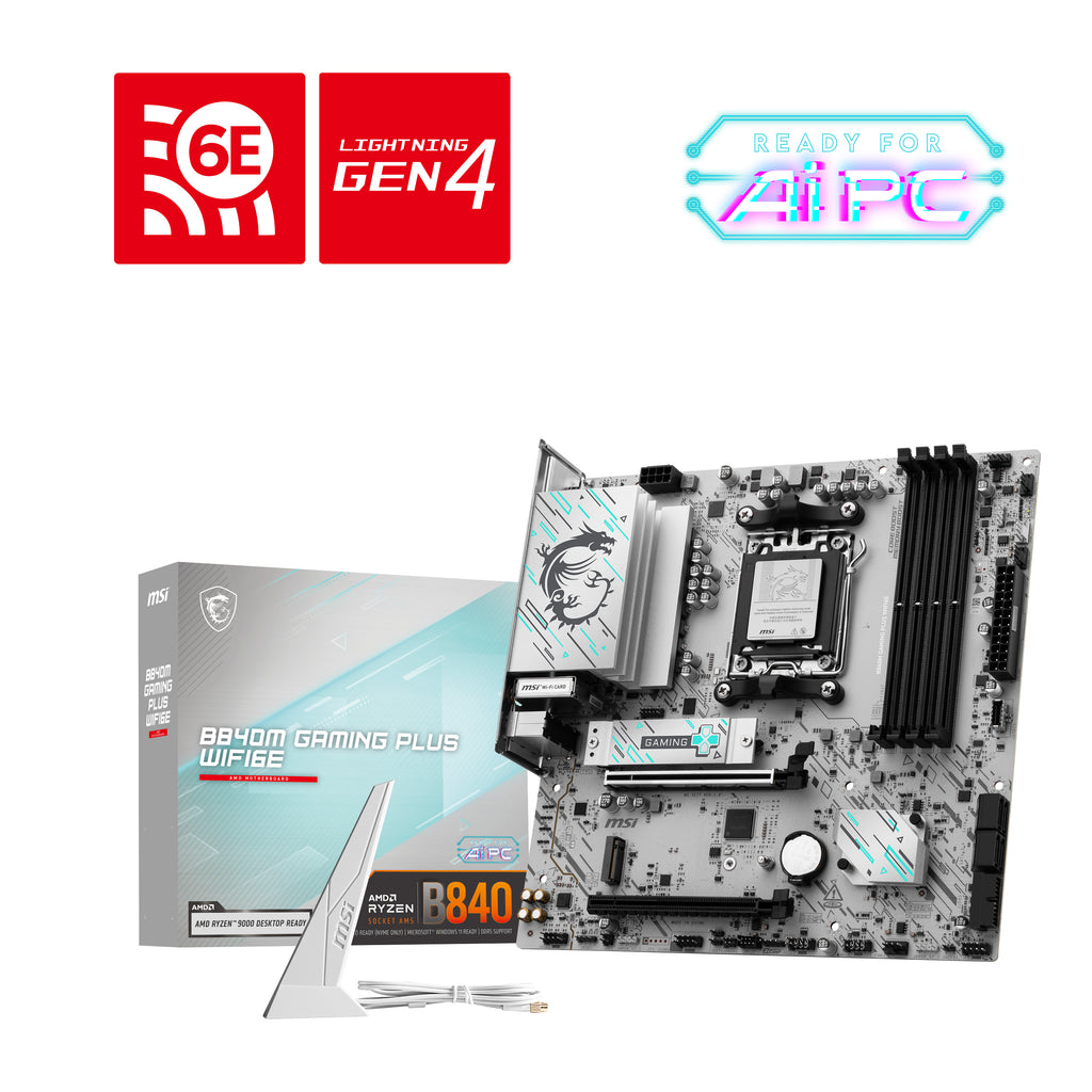 MSI B840M GAMING PLUS WIFI6E Motherboard — Wi-Fi 6E Ready - Image 6