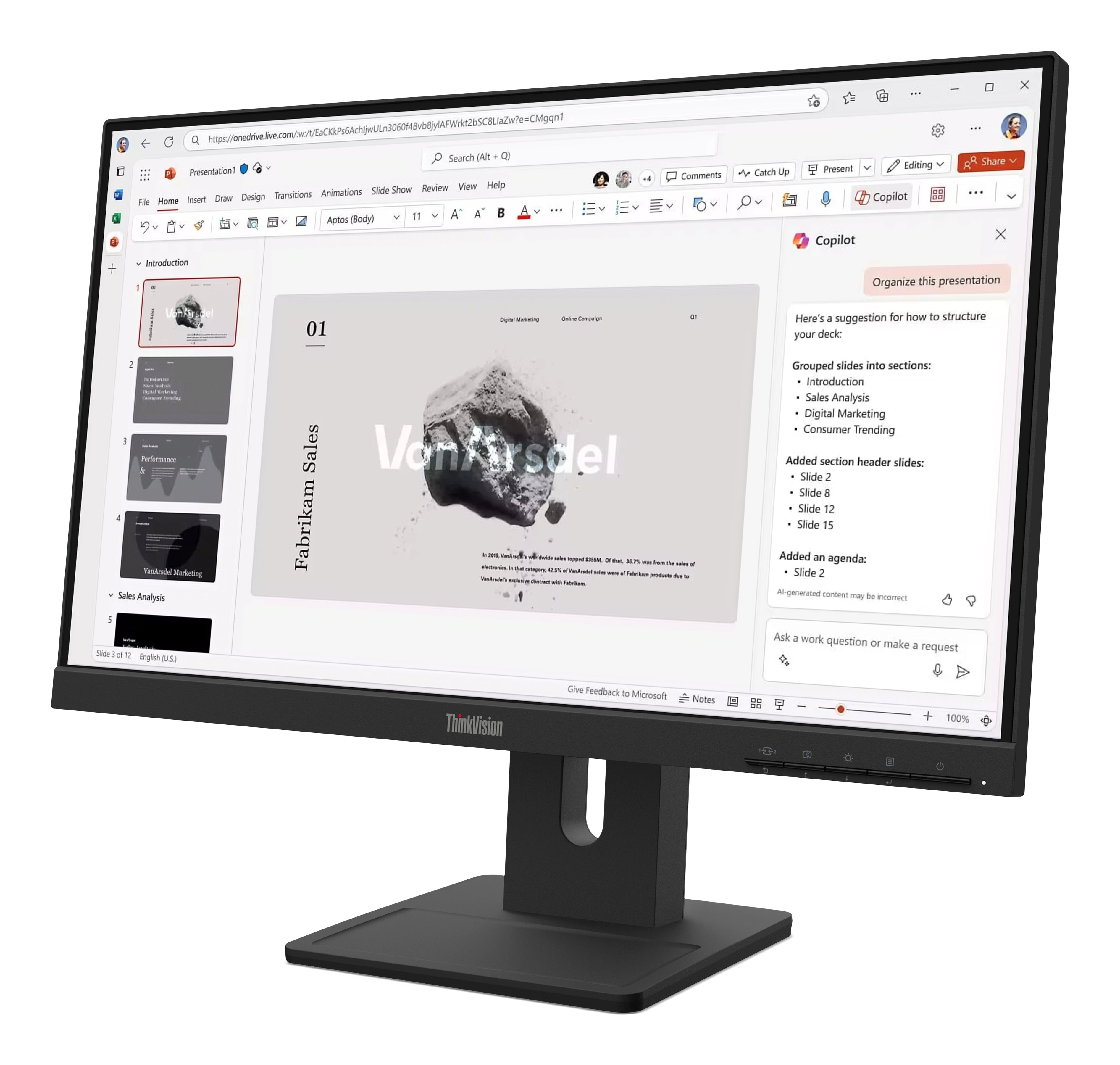Lenovo ThinkVision E22-40 21.5-inch FHD IPS Business Monitor - Image 3