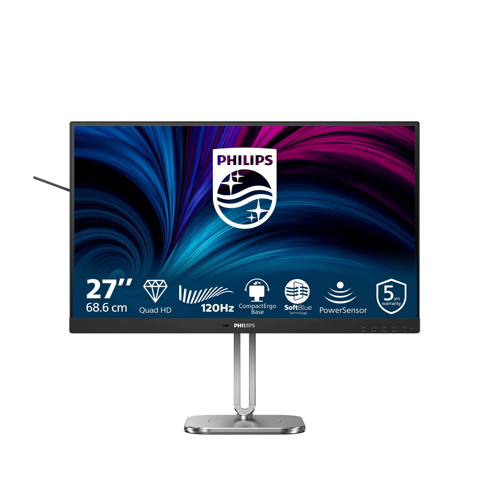 Philips 27B2N4500 27" QHD 120Hz IPS Business Monitor - Image 1