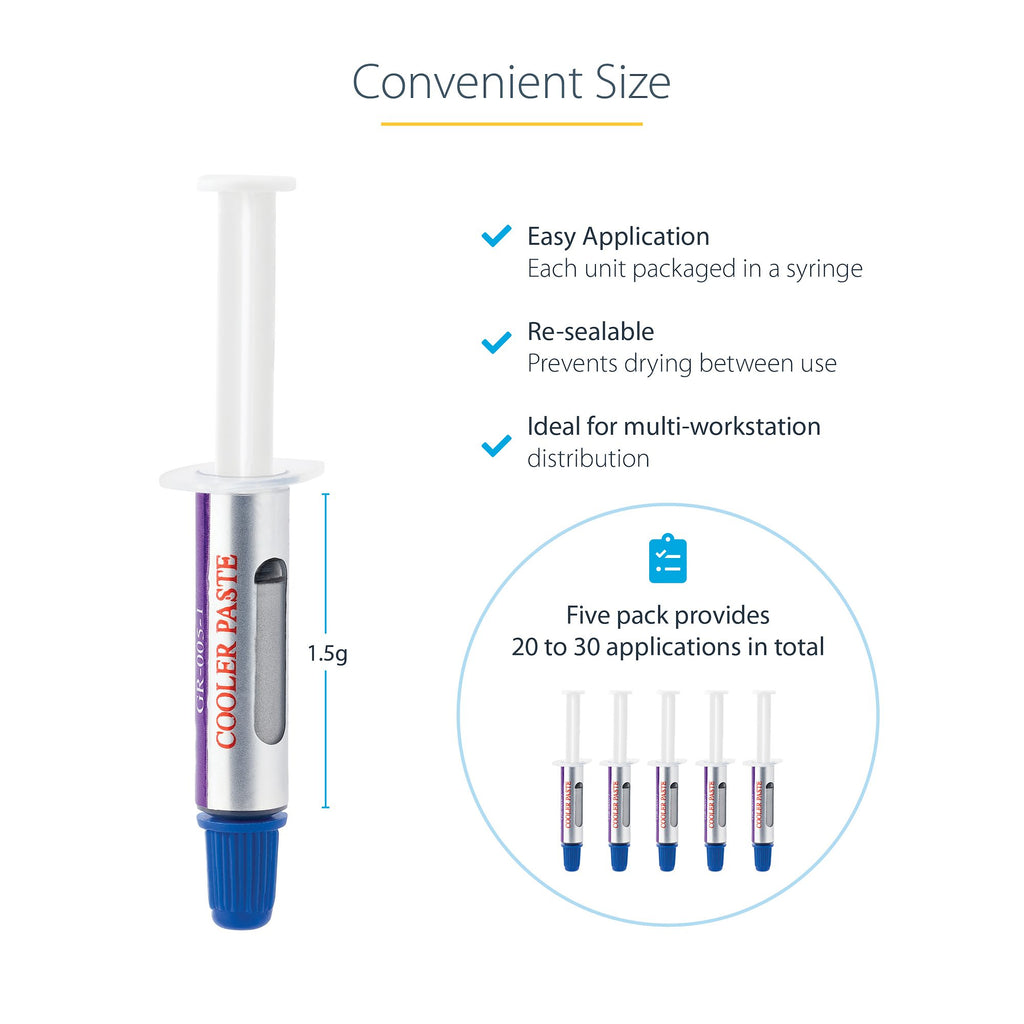 StarTech.com High Performance Thermal Paste - 5 Syringes - Image 10
