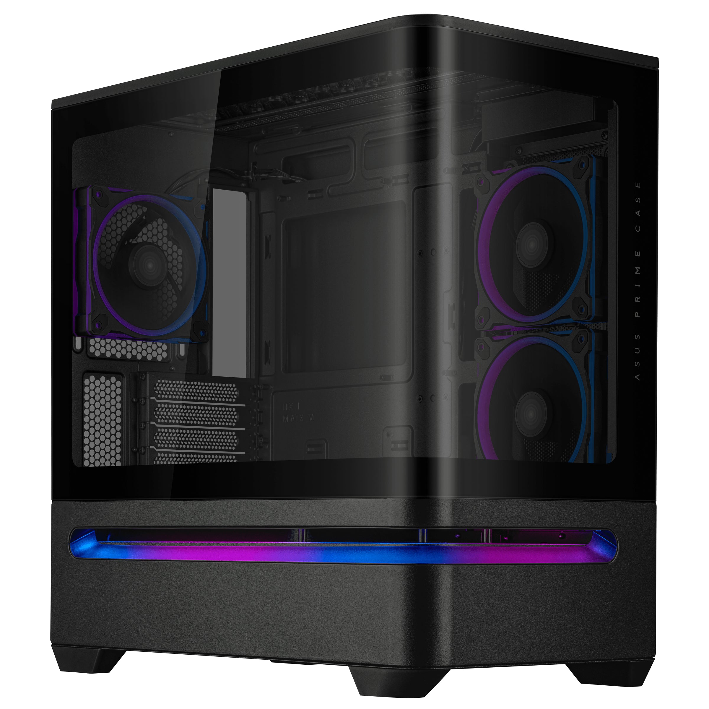 ASUS Prime AP202 MicroATX Tempered Glass ARGB Case - Black - Image 2