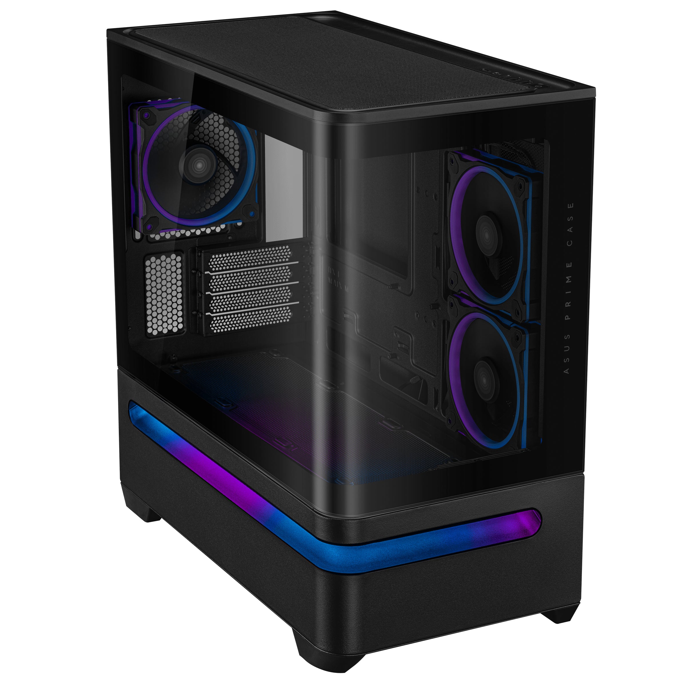 ASUS Prime AP202 MicroATX Tempered Glass ARGB Case - Black - Image 3