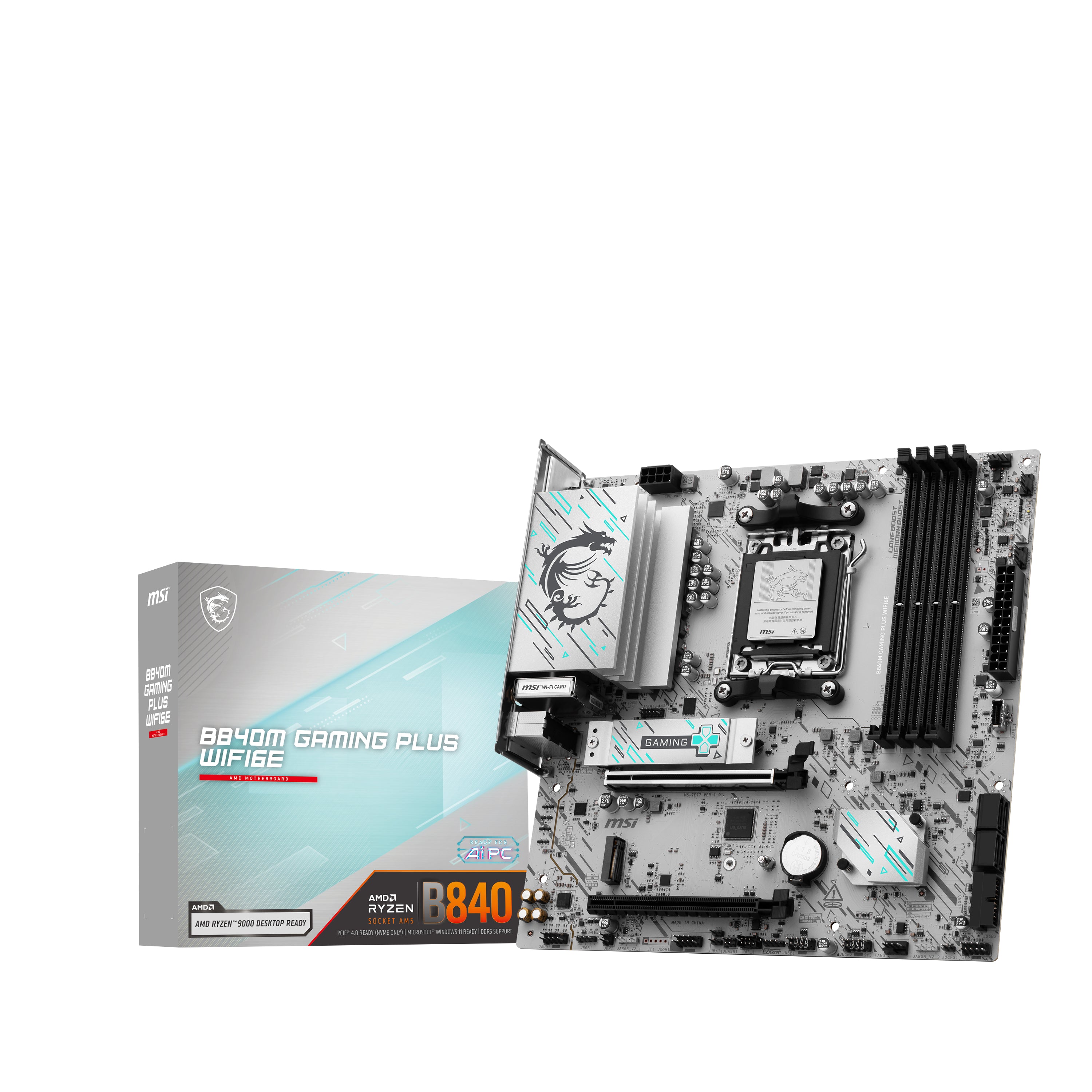 MSI B840M GAMING PLUS WIFI6E Motherboard — Wi-Fi 6E Ready - Image 7