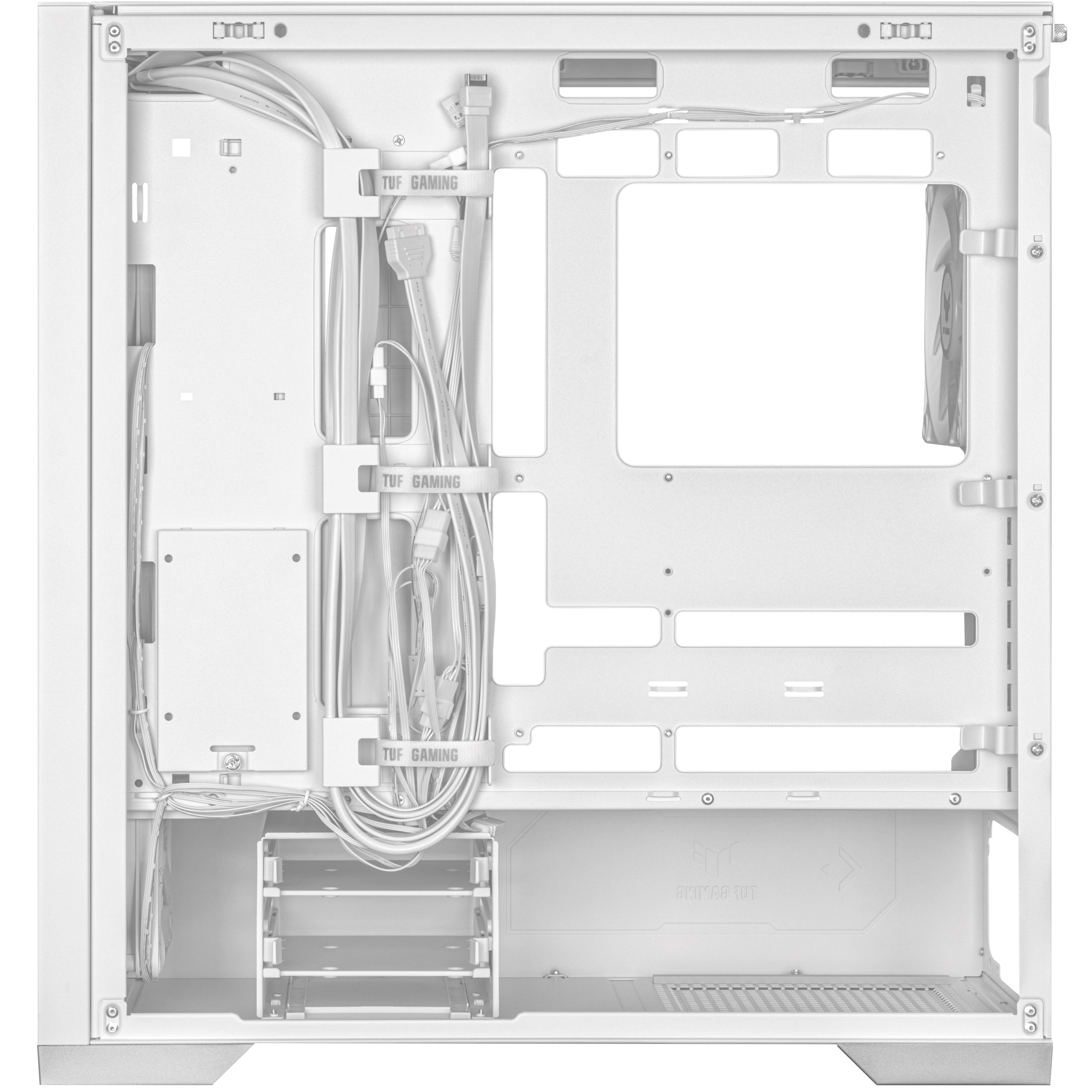 ASUS TUF Gaming GT302 ARGB Mid Tower PC Case — White - Image 7