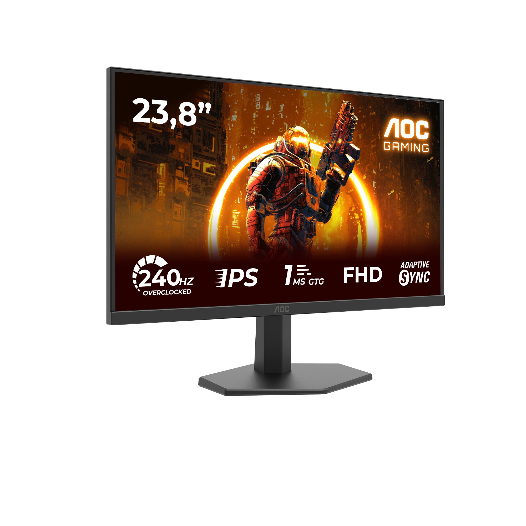 AOC 24" 24G11ZE FHD 240Hz Gaming Monitor - 1ms IPS HDR10 - Image 2