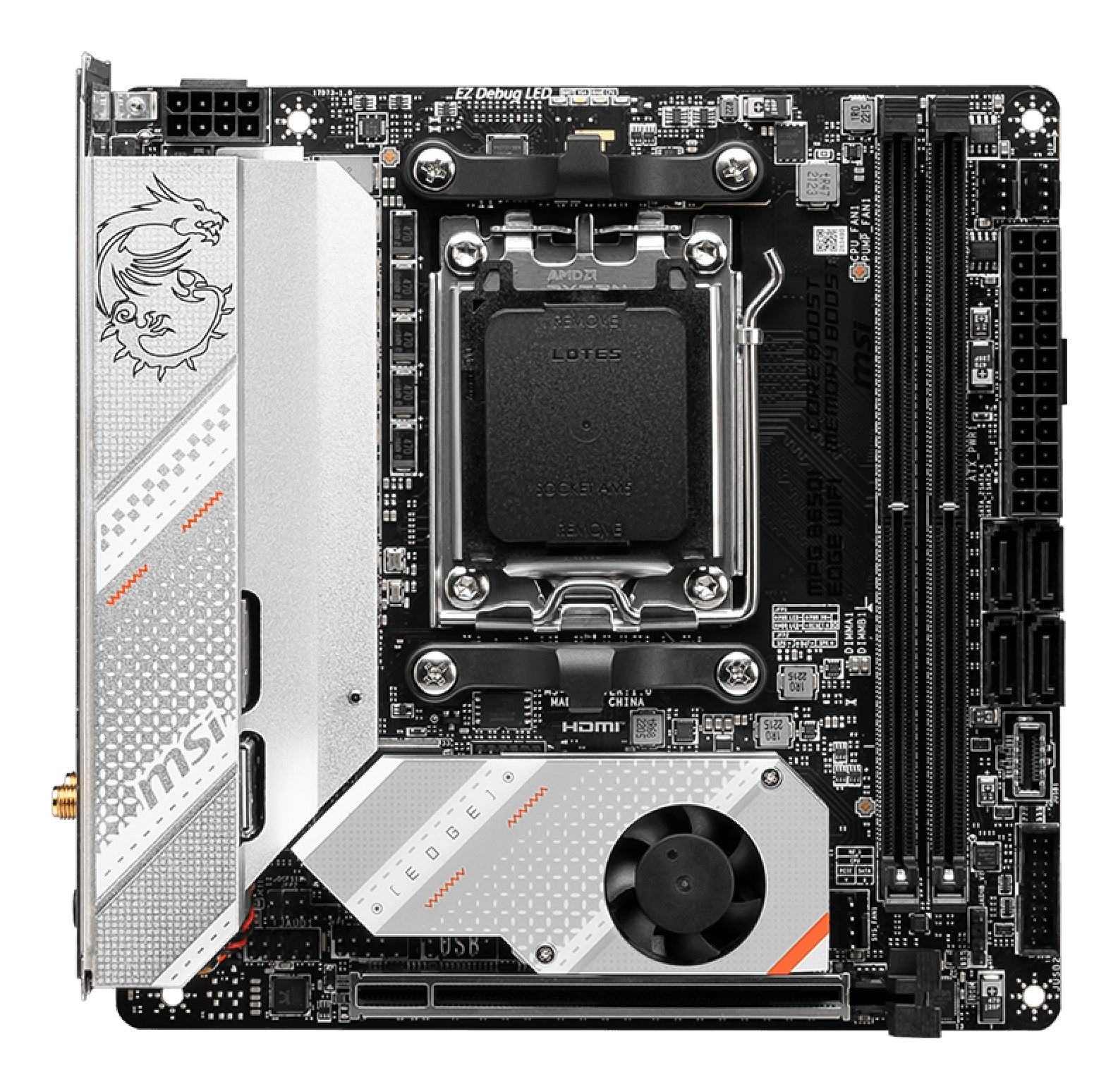 MSI MPG B650I EDGE WIFI Motherboard — Wi-Fi Enabled PC Component - Image 2