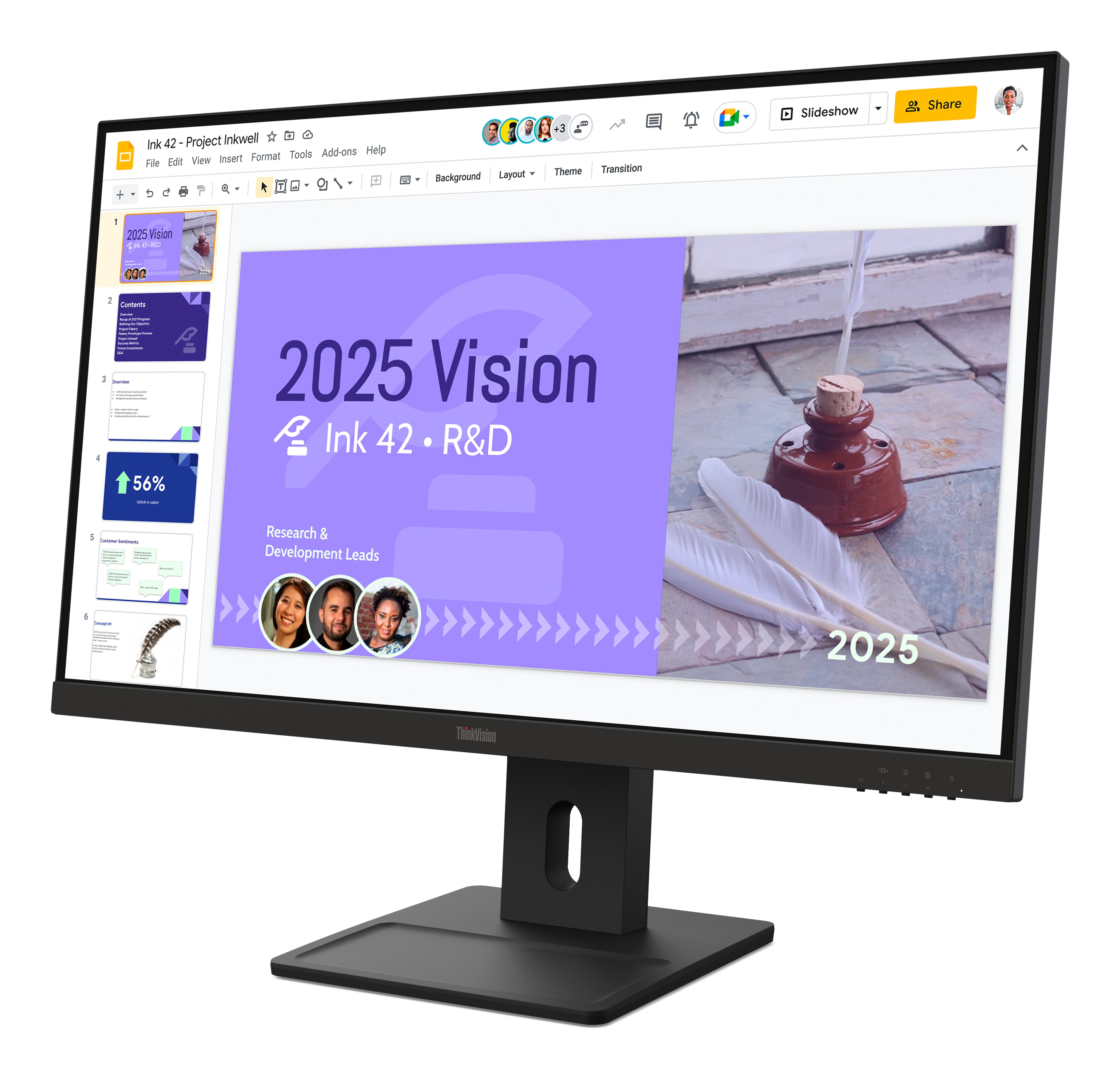 Lenovo ThinkVision E27Q-40 27in QHD IPS Monitor — HDMI 2.1, DP 1.2 - Image 3