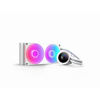 NZXT Kraken Plus 240 RGB V2 240mm AIO Cooler w/ 1.54in Display White - Image 1
