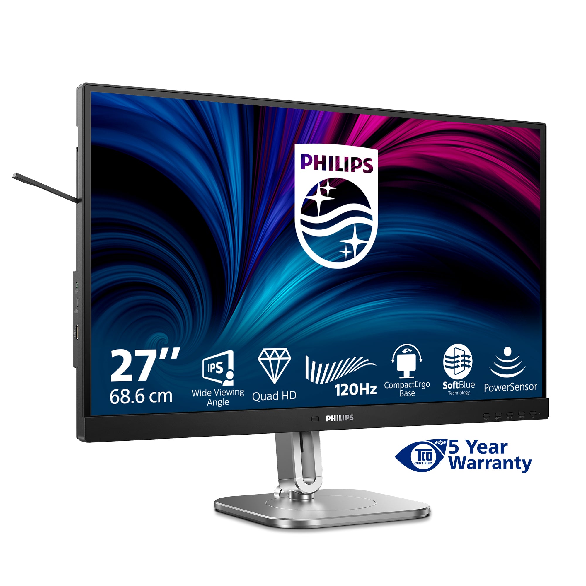Philips 27B2N4500 27" QHD 120Hz IPS Business Monitor - Image 4