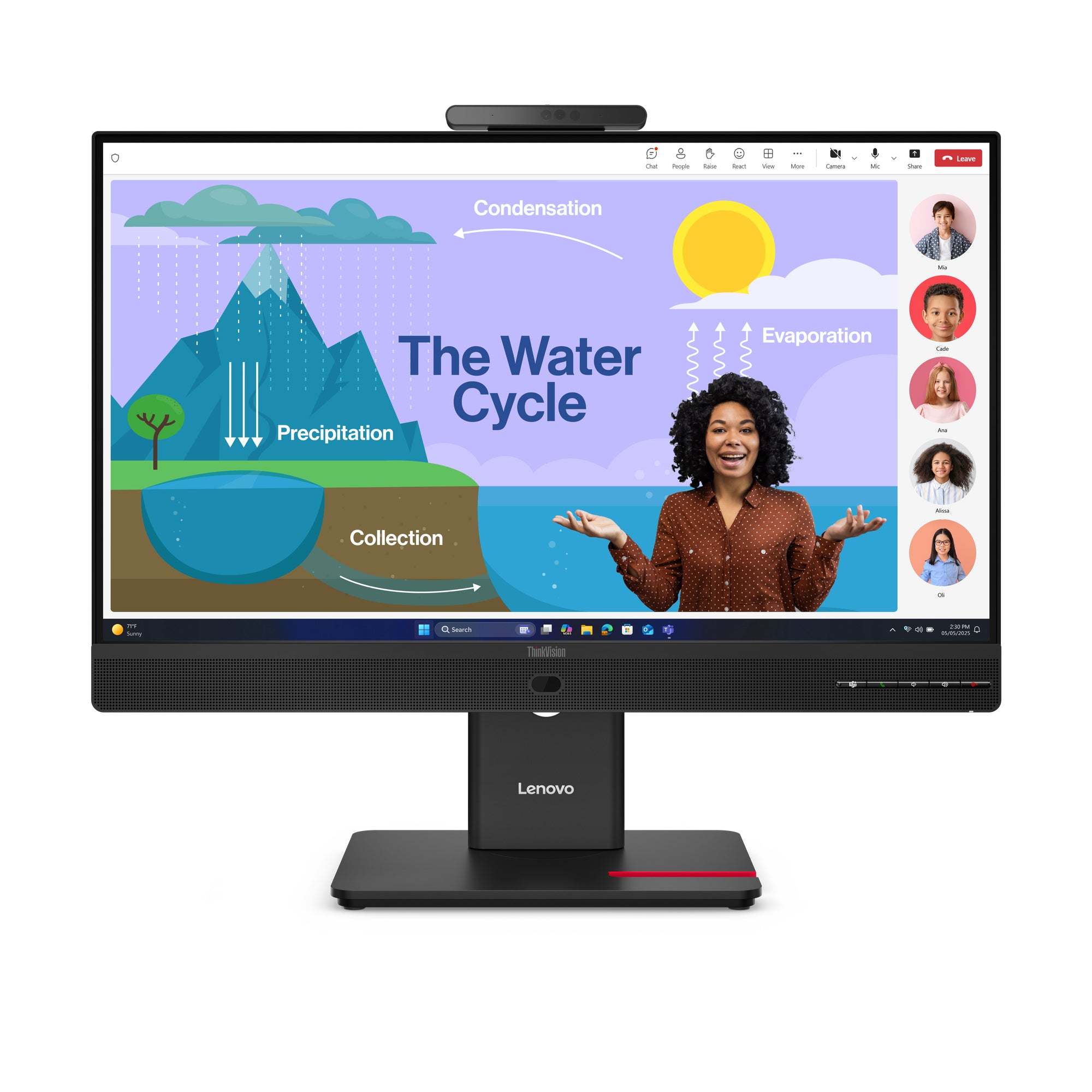 Lenovo ThinkVision T24D-4v 23.8in FHD IPS USB-C Monitor - Image 1