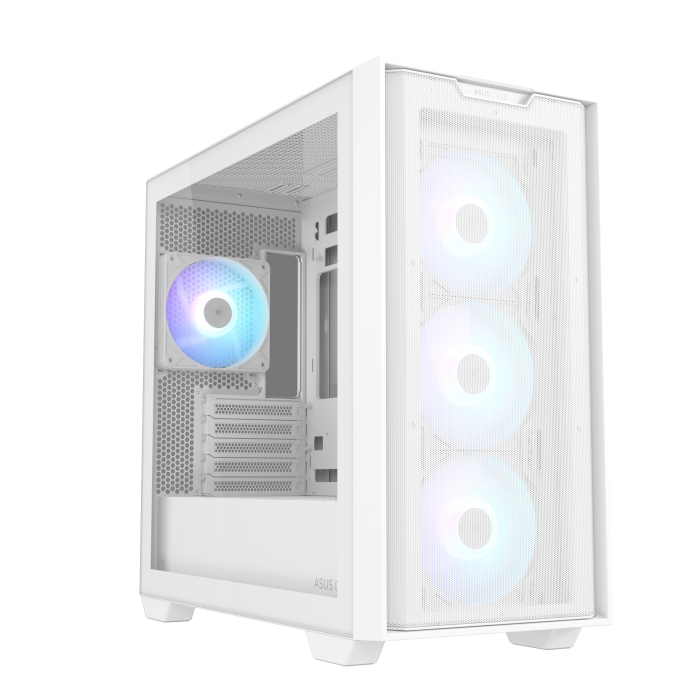 ASUS A32 PLUS ATX Case — White, 360mm Radiator, ARGB Fans - Image 1